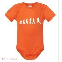 Baseball Fan Evolution  Baby Bodysuit thumb 0