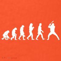 Baseball Fan Evolution  Baby Bodysuit thumb 2