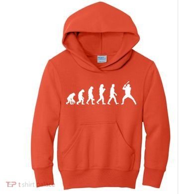 Baseball Fan Evolution  Kids Hoodie