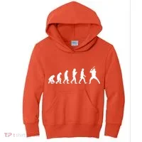 Baseball Fan Evolution  Kids Hoodie thumb 0