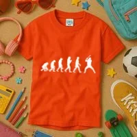 Baseball Fan Evolution  Kids T-Shirt thumb 3