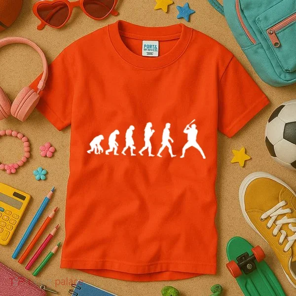 Baseball Fan Evolution  Kids T-Shirt