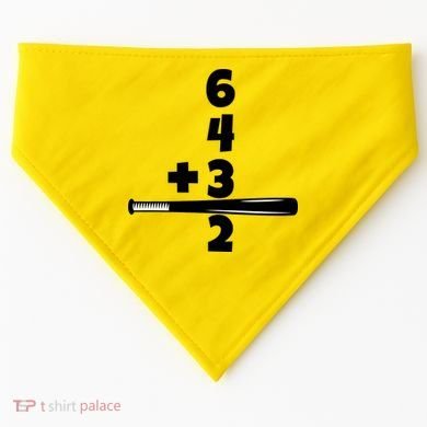 Baseball Funny Joke USA-Made Doggie Bandana