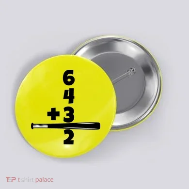 Baseball Funny Joke Button
