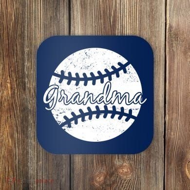 Baseball Grandma Coaster