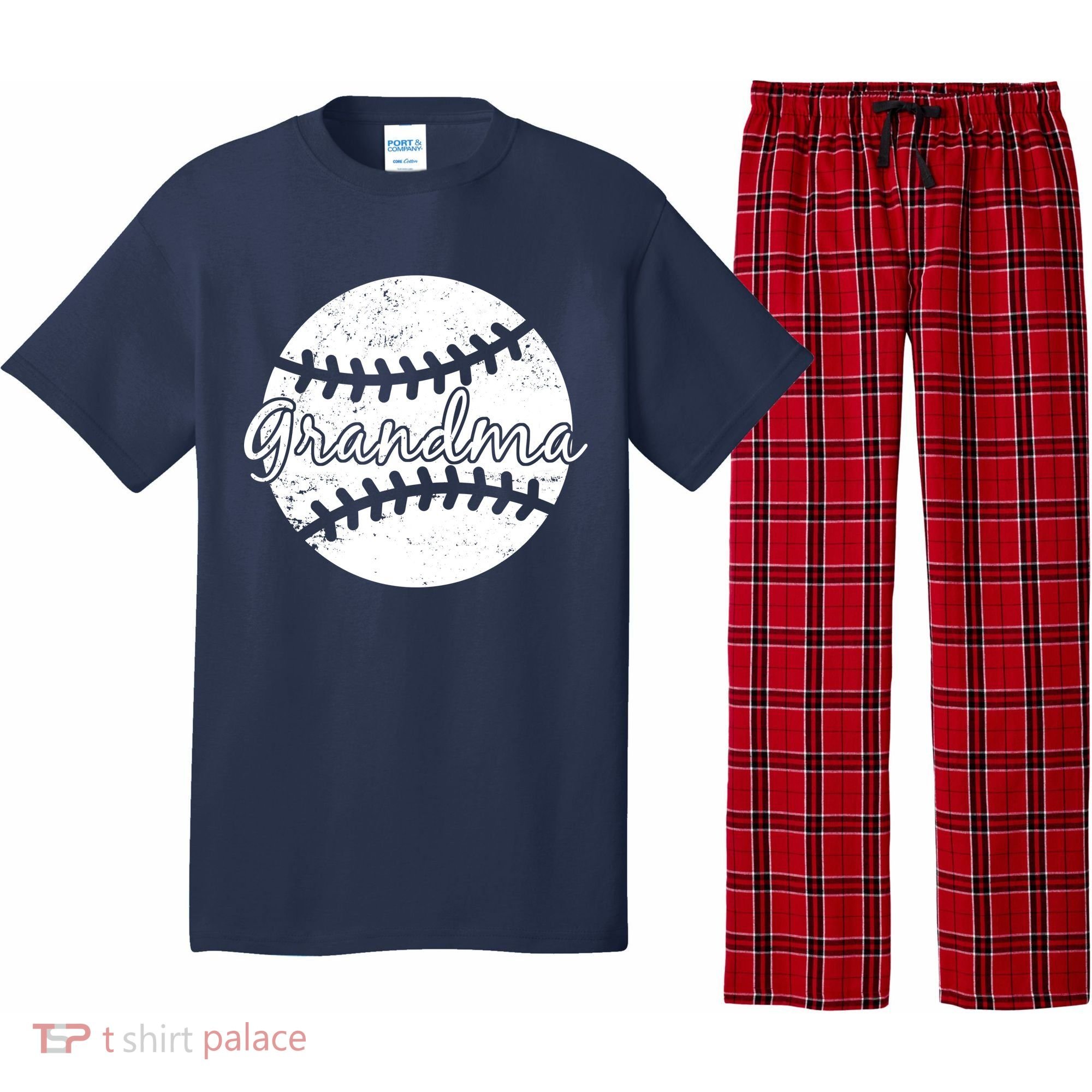 Baseball Grandma Pajama Set