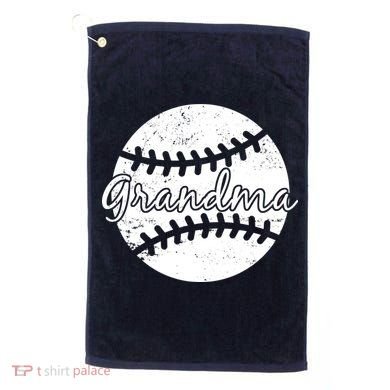 Baseball Grandma Golf Towel