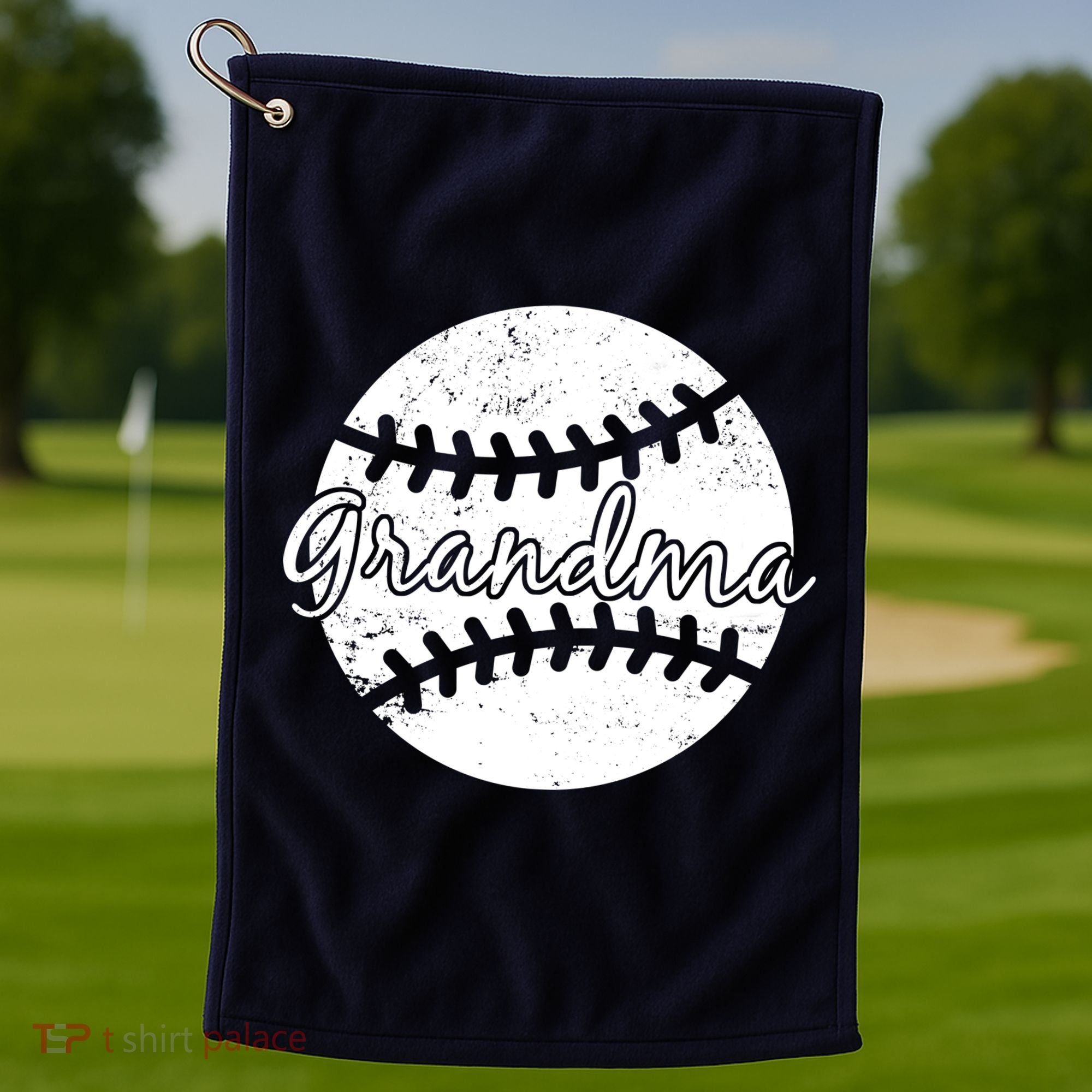 Baseball Grandma Golf Towel