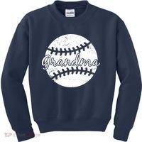 Baseball Grandma Kids Sweatshirt thumb 0