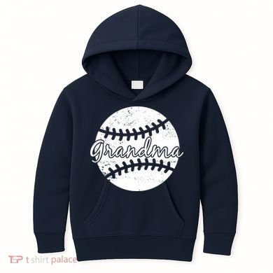 Baseball Grandma Kids Hoodie