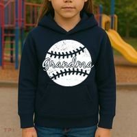 Baseball Grandma Kids Hoodie thumb 3