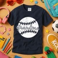 Baseball Grandma Kids T-Shirt thumb 3