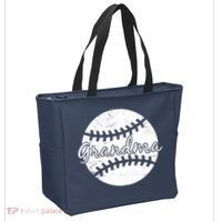 Baseball Grandma Tote Bag thumb 2
