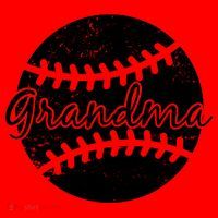 Baseball Grandma Santa Hat thumb 1
