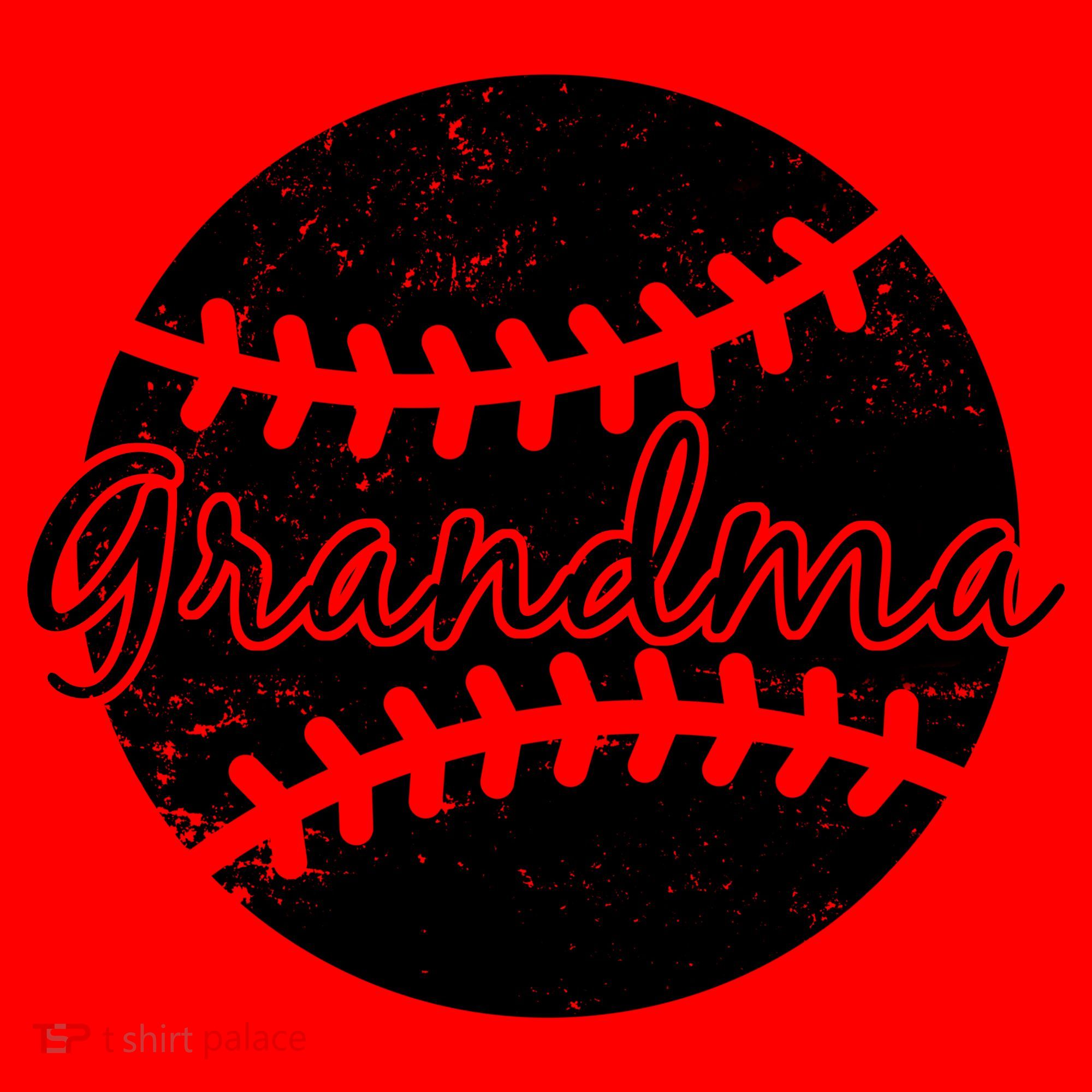 Baseball Grandma Santa Hat