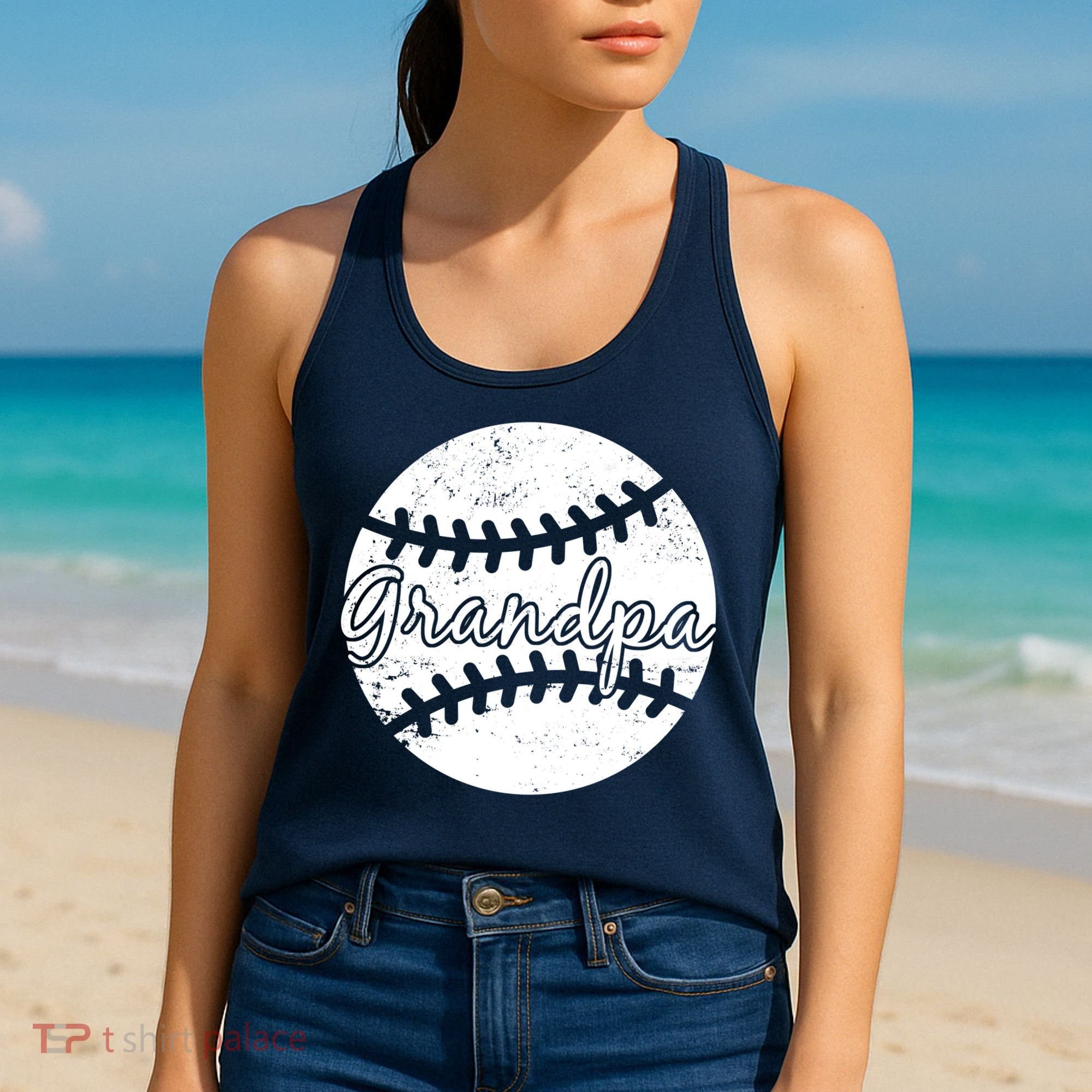 Baseball Grandpa Women's Tank Top