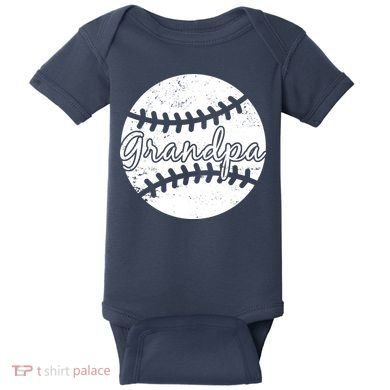 Baseball Grandpa Baby Bodysuit