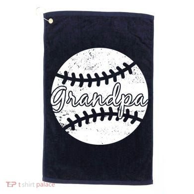 Baseball Grandpa Golf Towel