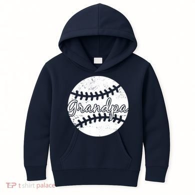 Baseball Grandpa Kids Hoodie