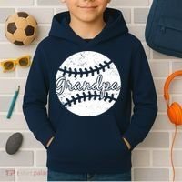 Baseball Grandpa Kids Hoodie thumb 2