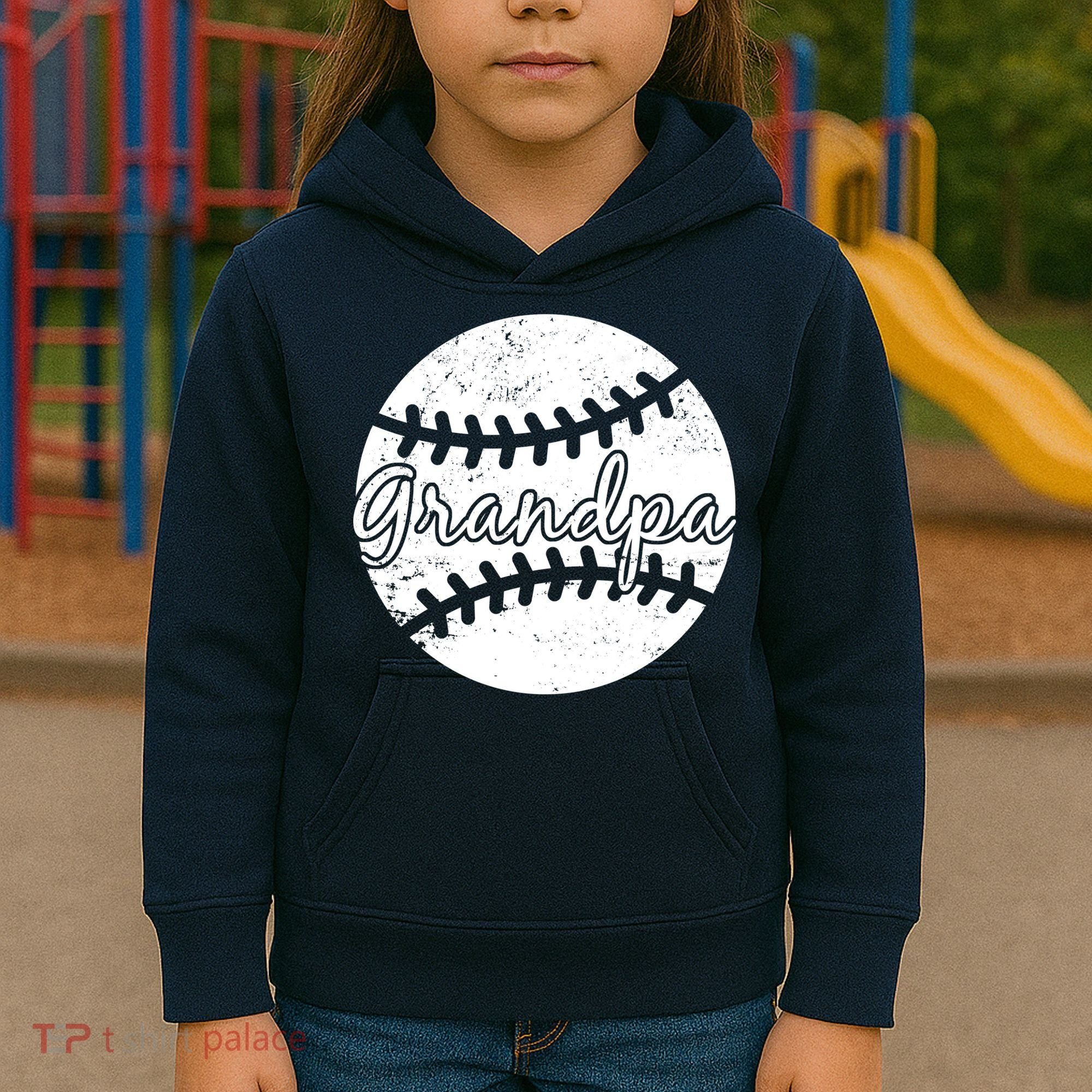 Baseball Grandpa Kids Hoodie