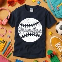 Baseball Grandpa Kids T-Shirt thumb 3