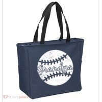 Baseball Grandpa Tote Bag thumb 2