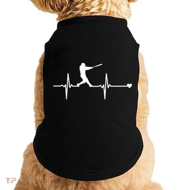 Baseball Heartbeat Pulse Doggie Tank