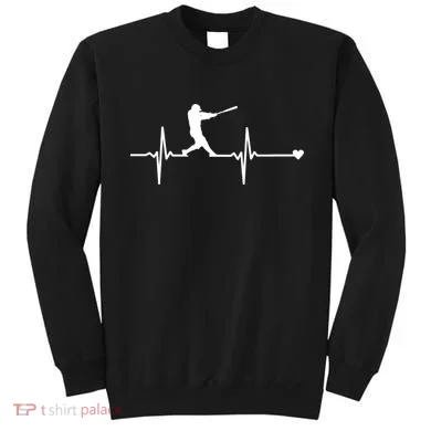Baseball Heartbeat Pulse Sweatshirt