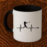 Baseball Heartbeat Pulse Coffee Mug thumb 2