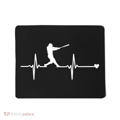 Baseball Heartbeat Pulse Mousepad