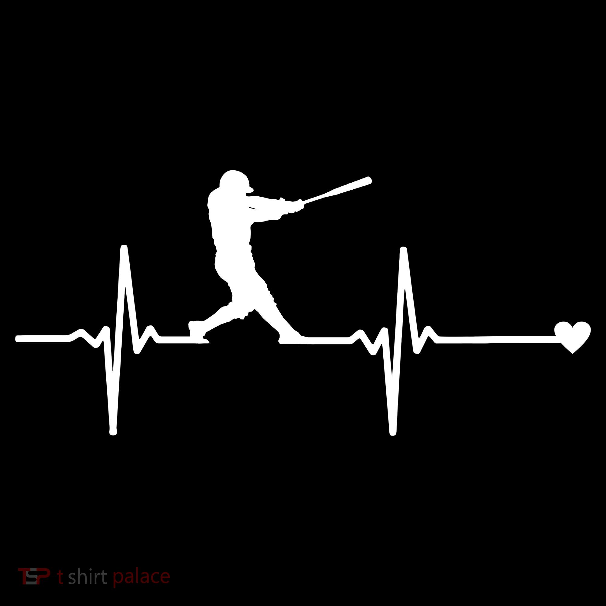 Baseball Heartbeat Pulse Ornament