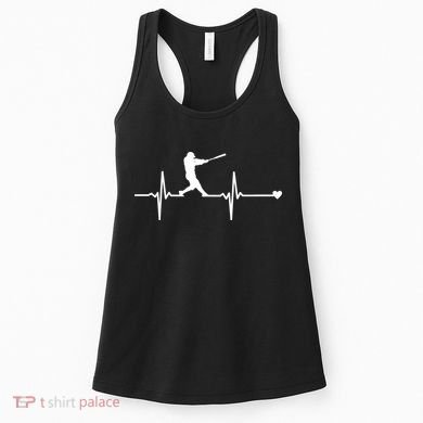 Baseball Heartbeat Pulse Women's Tank Top