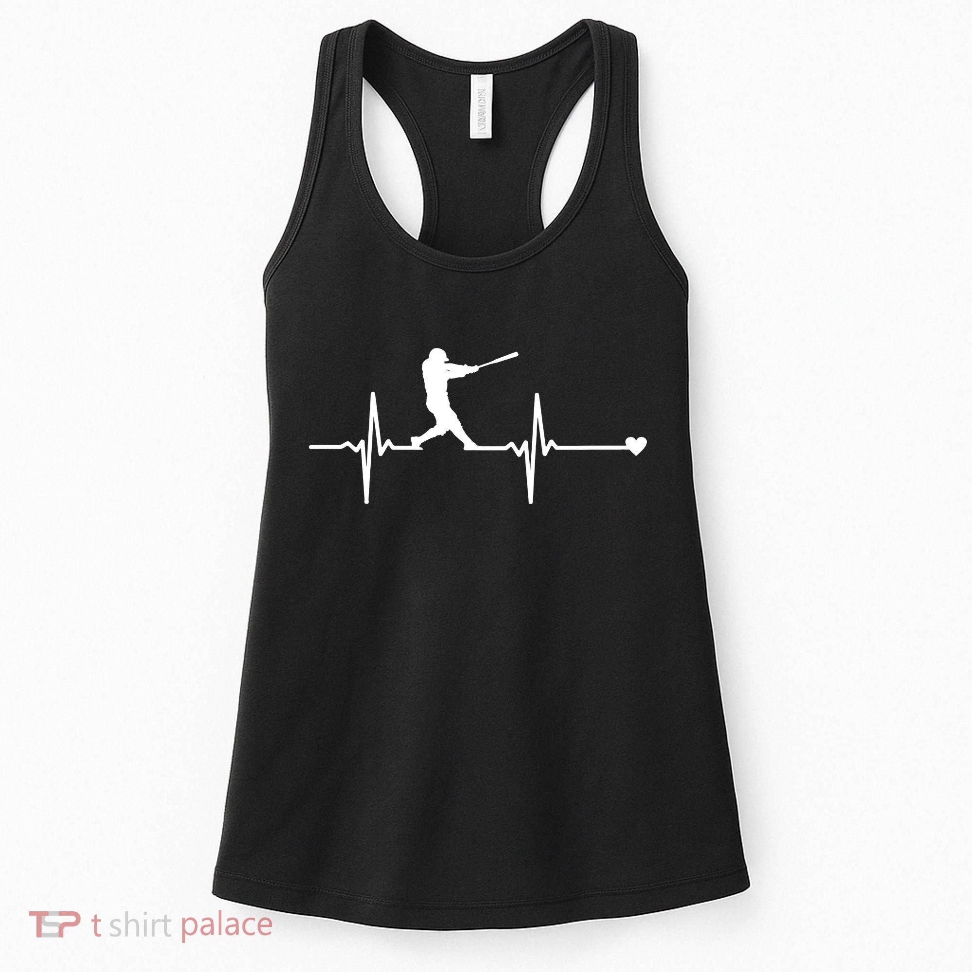 Baseball Heartbeat Pulse Women's Tank Top