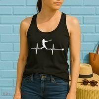 Baseball Heartbeat Pulse Women's Tank Top thumb 2