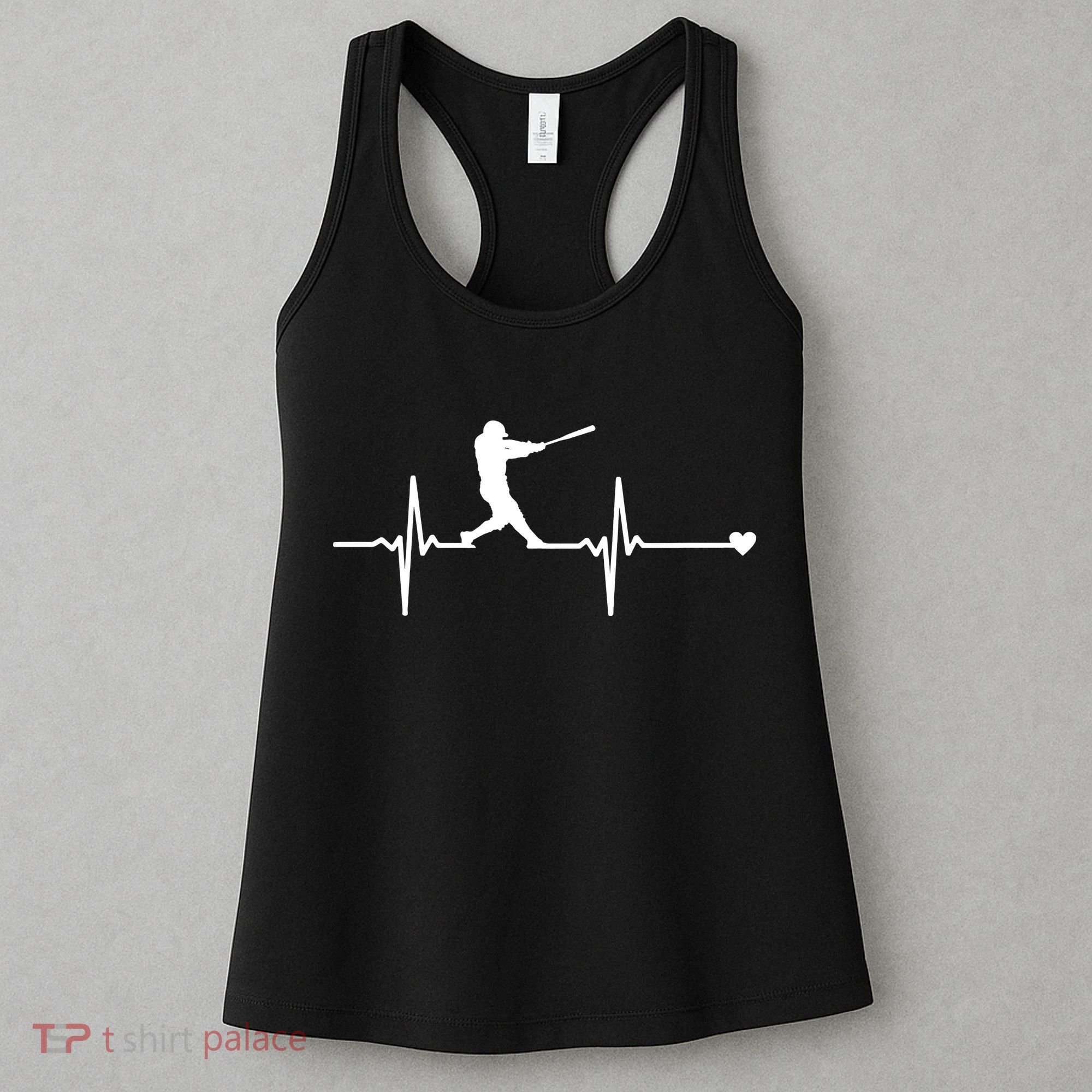 Baseball Heartbeat Pulse Women's Tank Top