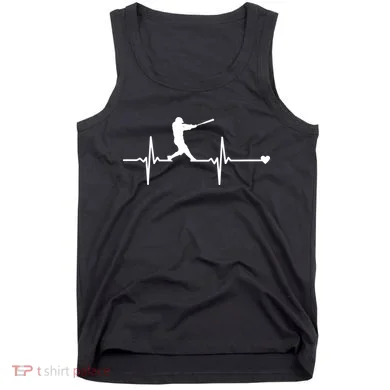 Baseball Heartbeat Pulse Tank Top