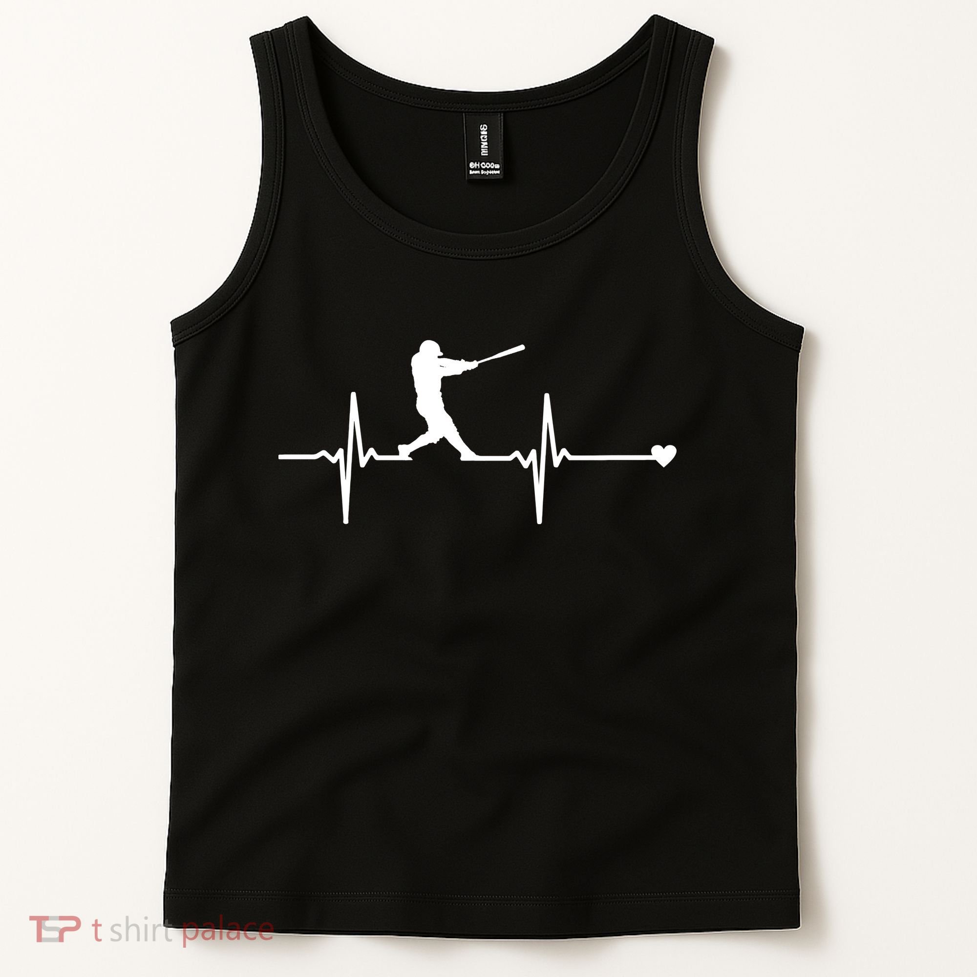 Baseball Heartbeat Pulse Tank Top