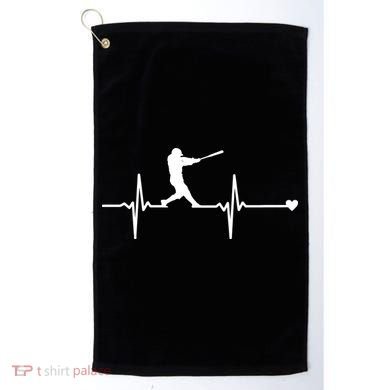 Baseball Heartbeat Pulse Golf Towel