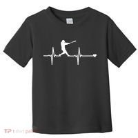 Baseball Heartbeat Pulse Toddler T-Shirt thumb 0
