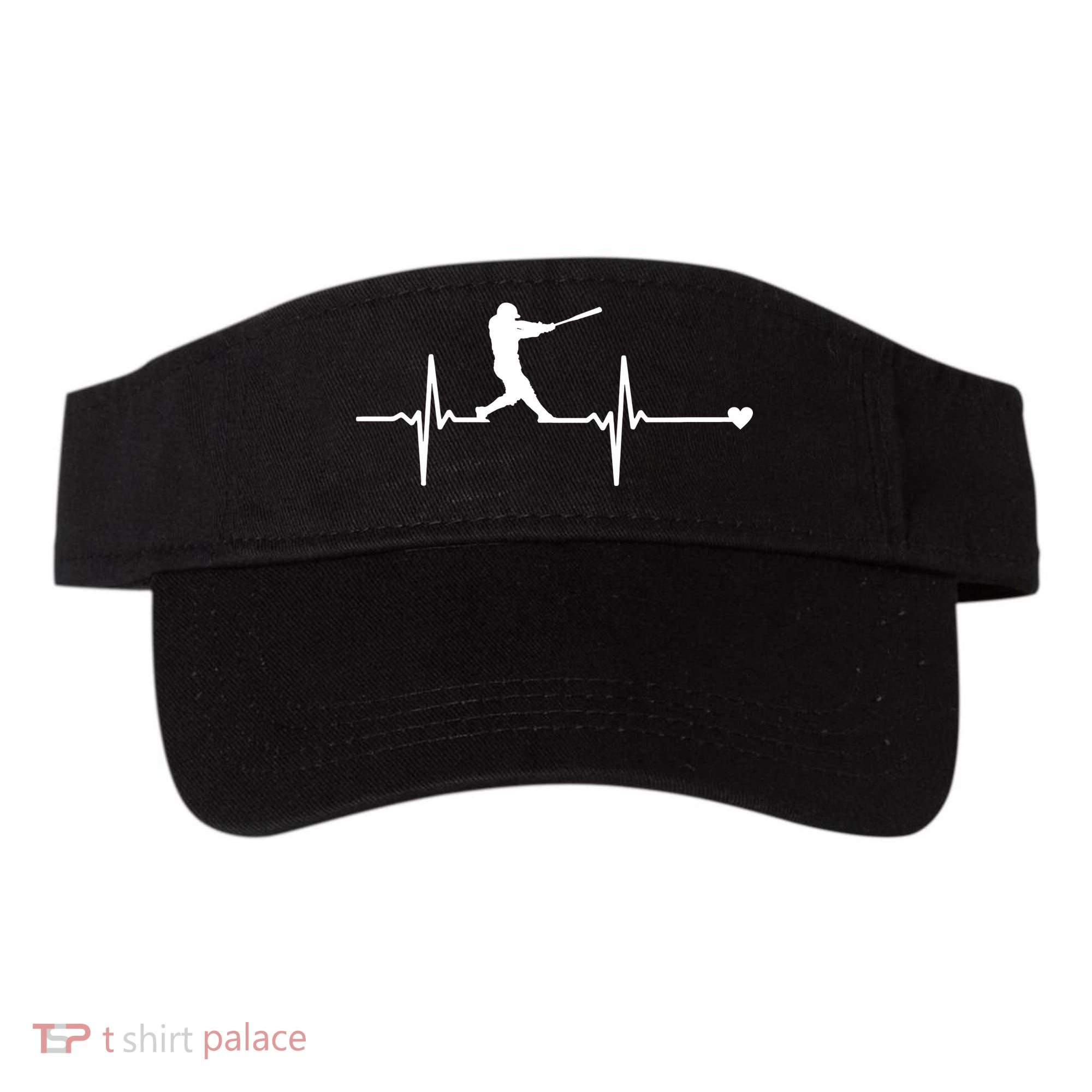 Baseball Heartbeat Pulse Visor