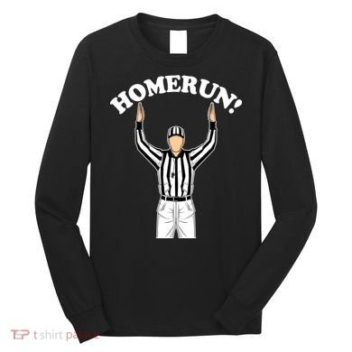 Baseball Homerun Football Referee Funny Long Sleeve Shirt