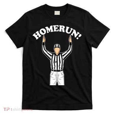 Baseball Homerun Football Referee Funny T-Shirt