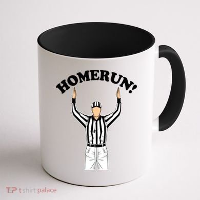 Baseball Homerun Football Referee Funny Coffee Mug back