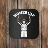 Baseball Homerun Football Referee Funny Coaster thumb 0