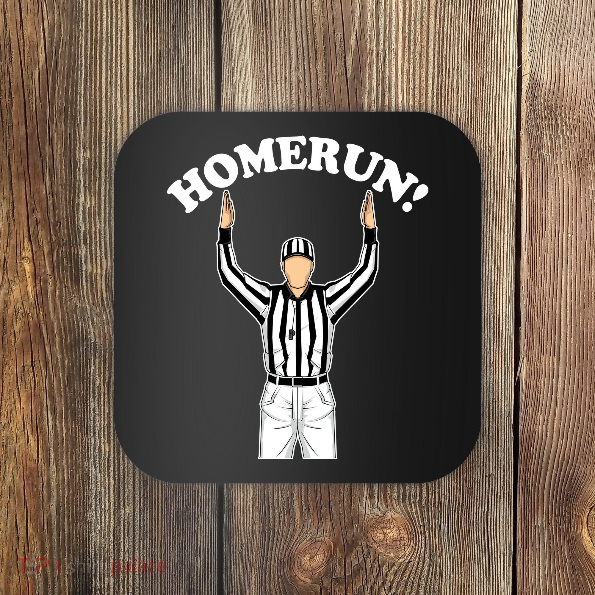 Baseball Homerun Football Referee Funny Coaster