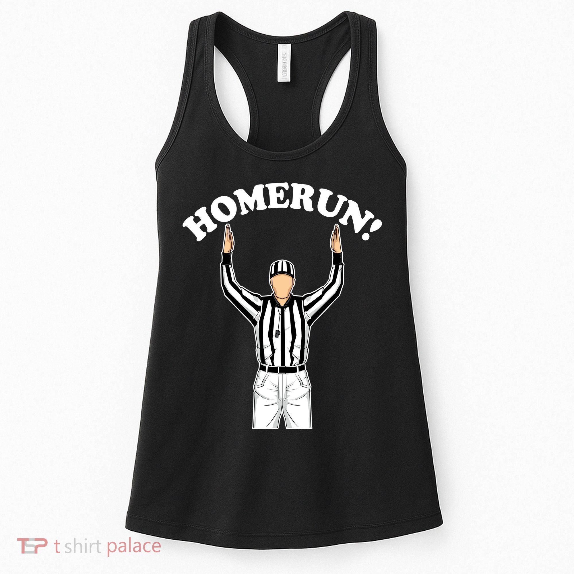 Baseball Homerun Football Referee Funny Women's Tank Top