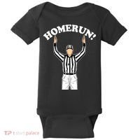 Baseball Homerun Football Referee Funny Baby Bodysuit thumb 0