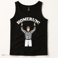 Baseball Homerun Football Referee Funny Tank Top thumb 2
