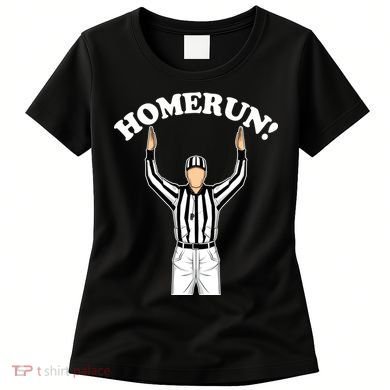 Baseball Homerun Football Referee Funny Women's T-Shirt